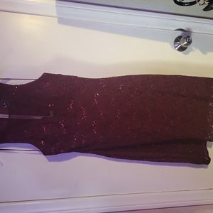 Night Way dress  color Merlot